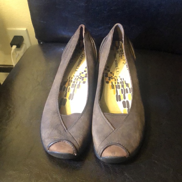 Merrell Genuine Women’s Brown Suede Leather Upper Rubber Soles Size 7 - Picture 3 of 13